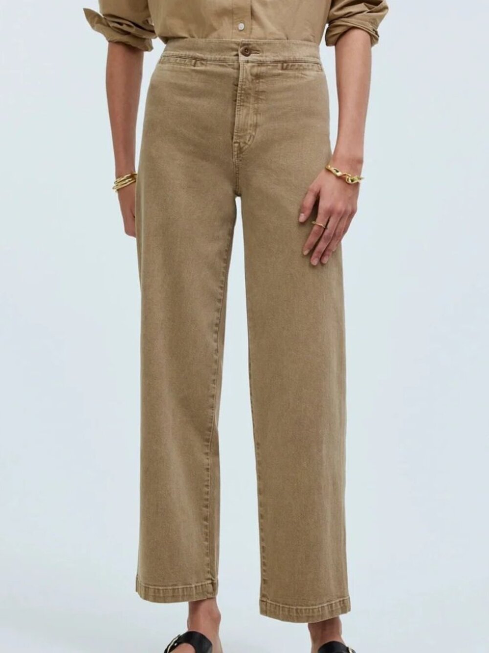 Madewell Emmett Wide Leg Crop Pants Jeans Women 25 Welt Pocket Edition NWT N0948